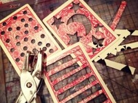 Bare Branch Blooming Playing Card Stencils
